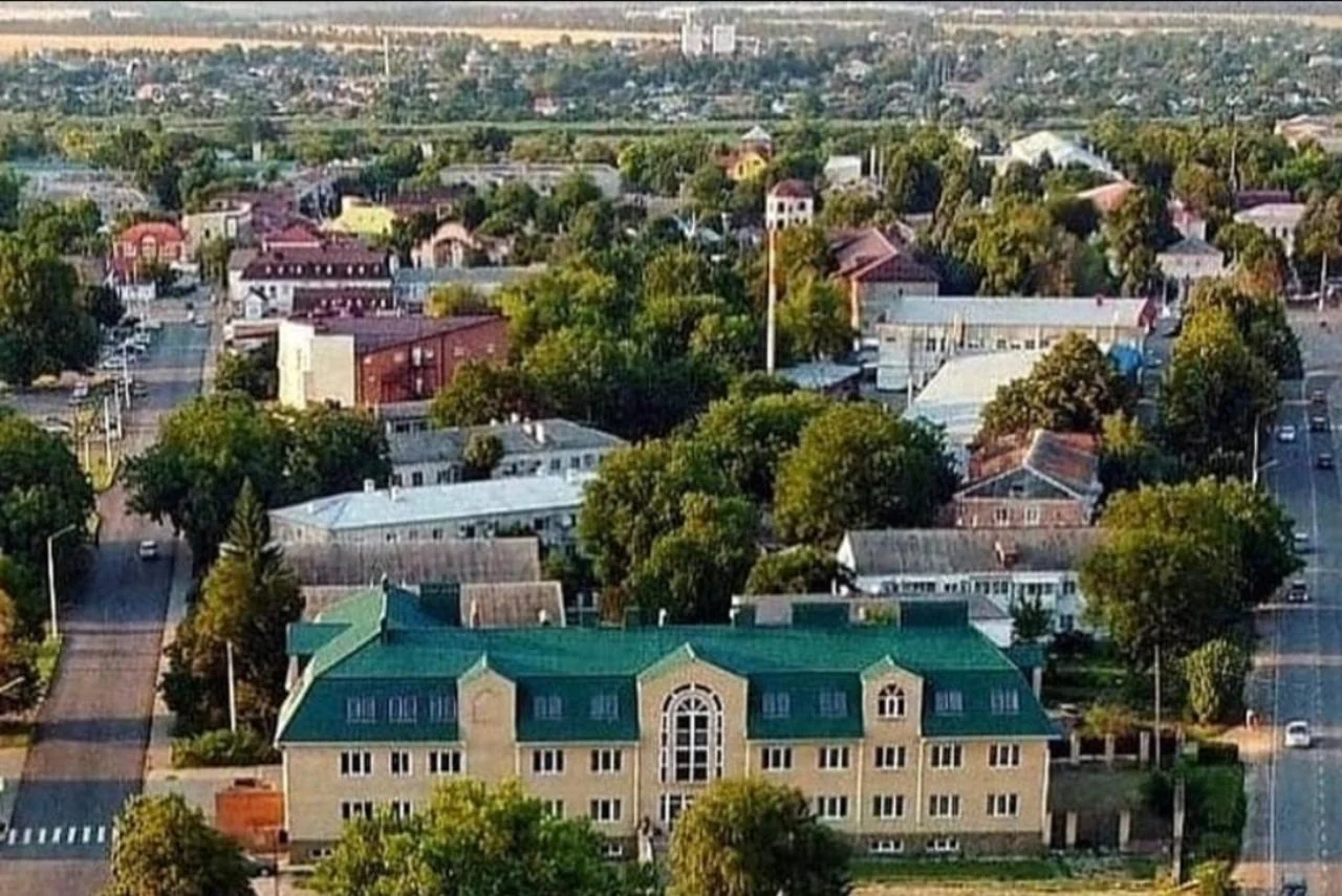 Центр Павловской с высоты