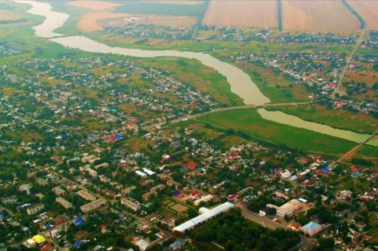 Панорама Павловской и реки